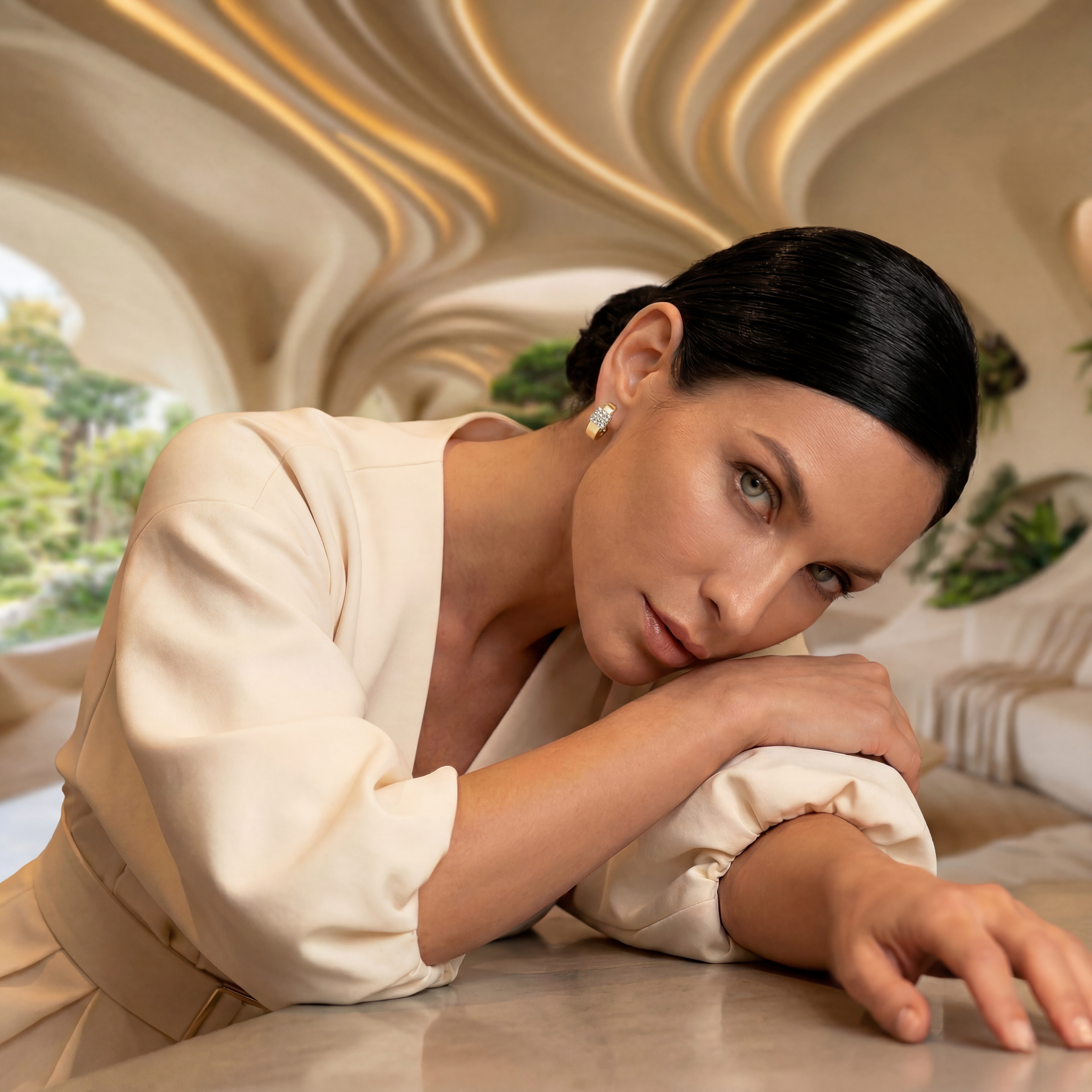 Modelka se šperkem 4